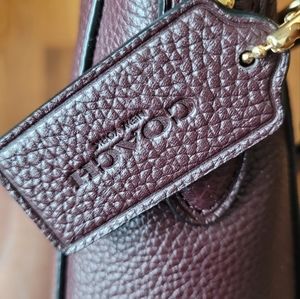 Authentic COACH pebbled leather